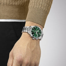 Load image into Gallery viewer, Tissot Chrono XL Classic Green Dial Silver Steel Strap Watch for Men - T116.617.11.092.00