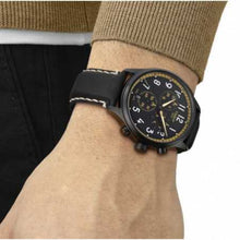 Load image into Gallery viewer, Tissot Chrono XL Vintage Chronograph Black Dial Black Leather Strap Watch For Men - T116.617.36.052.02