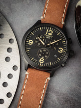 Load image into Gallery viewer, Tissot Chrono XL Quartz Black Dial Brown Leather Strap Watch For Men - T116.617.36.052.03