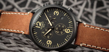 Load image into Gallery viewer, Tissot T Sport Chrono XL Black Dial Brown Leather Strap Watch For Men - T116.617.36.057.00