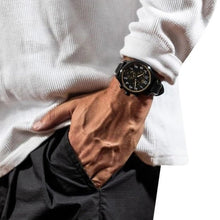 Load image into Gallery viewer, Tissot Chrono XL Vintage Chronograph Black Dial Black Leather Strap Watch For Men - T116.617.36.052.02