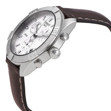 Load image into Gallery viewer, Tissot PR 100 Sport Quartz Chronograph Silver Dial Brown Leather Strap Watch For Men - T101.617.16.031.00