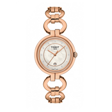Load image into Gallery viewer, Tissot T Lady Flamingo Mother of Pearl Dial Rose Gold Steel Strap Watch for Women - T094.210.33.116.01
