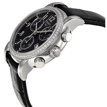 Load image into Gallery viewer, Tissot Dressport Diamonds Black Dial Black Leather Strap Watch for Women - T050.217.16.057.01