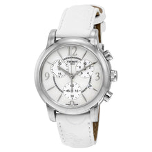 Load image into Gallery viewer, Tissot Dressport Chronograph Mother of Pearl Dial White Leather Strap Watch for Women - T050.217.17.117.00