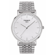 Load image into Gallery viewer, Tissot T Classic Everytime Large White Dial Silver Steel Strap Watch for Men - T109.610.11.031.00