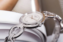 Load image into Gallery viewer, Tissot T Trend Flamingo Mother of Pearl Dial Silver Steel Strap Watch for Women - T094.210.11.116.00