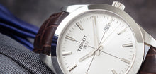 Load image into Gallery viewer, Tissot Gentlemen Silver Dial Brown Leather Strap Watch for Men - T127.410.16.031.01