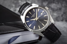 Load image into Gallery viewer, Tissot Gentlemen Blue Dial Black Leather Strap Watch for Men - T127.410.16.041.01