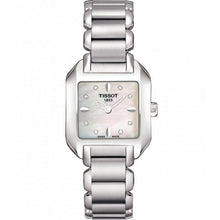 Load image into Gallery viewer, Tissot T Wave Diamonds Mother of Pearl Dial Silver Steel Strap Watch for Women - T02.1.285.74
