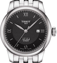 Load image into Gallery viewer, Tissot Le Locle Automatic Lady Black Dial Silver Steel Strap Watch For Women - T006.207.11.058.00