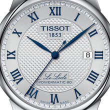 Load image into Gallery viewer, Tissot Le Locle Powermatic 80 Silver Dial Silver Steel Strap Watch for Men - T006.407.11.033.03