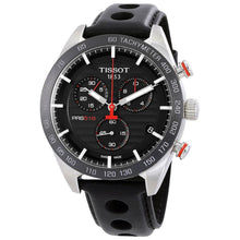 Load image into Gallery viewer, Tissot PRS 516 Chronograph Black Dial Black Leather Strap Watch For Men - T100.417.16.051.00