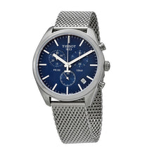Load image into Gallery viewer, Tissot PR 100 Chronograph Blue Dial Silver Mesh Bracelet Watch for Men - T101.417.11.041.00