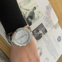 Load image into Gallery viewer, Tissot PR 100 Sport Chic Chronograph Diamonds Mother of Pearl Dial Silver Steel Strap Watch for Women - T101.917.11.116.00