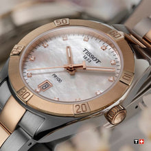 Load image into Gallery viewer, Tissot PR 100 Sport Chic Diamonds Mother of Pearl Dial Two Tone Steel Strap Watch for Women - T101.910.22.116.00