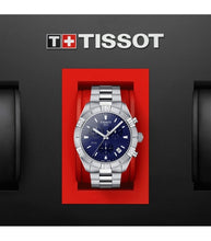 Load image into Gallery viewer, Tissot PR 100 Sport Quartz Chronograph Blue Dial Silver Steel Strap Watch For Men - T101.617.11.041.00