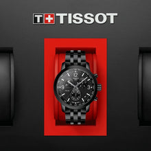 Load image into Gallery viewer, Tissot PRC 200 Chronograph Black Dial Black Steel Strap Watch For Men - T114.417.33.057.00