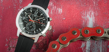 Load image into Gallery viewer, Tissot PRC 200 Chronograph Black Dial Black Rubber Strap Watch for Men - T114.417.17.057.00