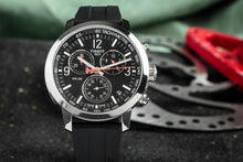 Load image into Gallery viewer, Tissot PRC 200 Chronograph Black Dial Black Rubber Strap Watch for Men - T114.417.17.057.00
