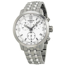 Load image into Gallery viewer, Tissot PRC 200 Chronograph White Dial Silver Steel Strap Watch For Men - T055.417.11.017.00