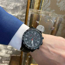 Load image into Gallery viewer, Tissot T Sport PRS 516 Chronograph Black Dial Black Leather Strap Watch for Men - T131.617.36.052.00