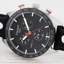 Load image into Gallery viewer, Tissot PRS 516 Chronograph Black Dial Black Leather Strap Watch For Men - T100.417.16.051.00