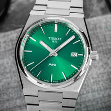 Load image into Gallery viewer, Tissot PRX Green Dial Silver Steel Strap Watch for Women - T137.210.11.081.00