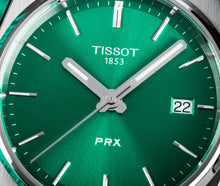 Load image into Gallery viewer, Tissot PRX Green Dial Silver Steel Strap Watch for Women - T137.210.11.081.00