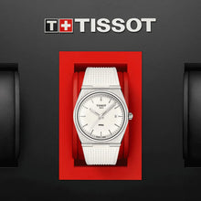 Load image into Gallery viewer, Tissot PRX 40 White Dial White Rubber Strap Watch For Men -  T137.410.17.011.00