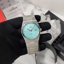 Load image into Gallery viewer, Tissot PRX Powermatic 80 Automatic Mint Green Dial Silver Steel Strap Watch for Men - T137.407.11.091.01
