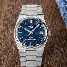 Load image into Gallery viewer, Tissot PRX Powermatic 80 Blue Dial Silver Steel Strap Watch for Men - T137.207.11.041.00