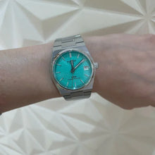Load image into Gallery viewer, Tissot PRX Powermatic 80 Light Green Dial Silver Steel Strap Watch for Men - T137.207.11.091.01