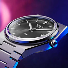 Load image into Gallery viewer, Tissot PRX Quartz Black Dial Silver Steel Strap Watch For Men - T137.410.11.051.00