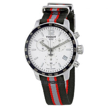 Load image into Gallery viewer, Tissot Quickster Chronograph NBA Toronto Raptors White Dial Two Tone NATO Strap Watch for Men - T095.417.17.037.16