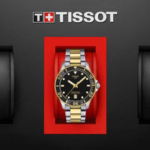 Load image into Gallery viewer, Tissot Seastar 1000 Black Dial Two Tone Steel Strap Watch for Women - T120.210.22.051.00