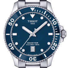 Load image into Gallery viewer, Tissot Seastar 1000 Blue Dial Silver Steel Strap Watch For Men - T120.410.11.041.00