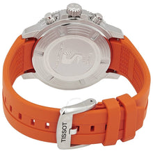 Load image into Gallery viewer, Tissot Seastar 1000 Chronograph Black Dial Orange Rubber Strap Watch For Men - T120.417.17.051.01