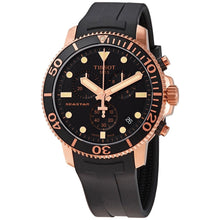 Load image into Gallery viewer, Tissot Seastar 1000 Chronograph Black Dial Black Rubber Strap Watch For Men - T120.417.37.051.00