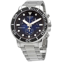Load image into Gallery viewer, Tissot Seastar 1000 Chronograph Driver Blue Dial Silver Steel Strap Watch For Men - T120.417.11.041.01