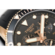 Load image into Gallery viewer, Tissot Seastar 1000 Chronograph Black Dial Black Rubber Strap Watch For Men - T120.417.37.051.00