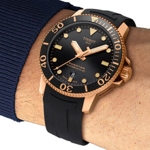 Load image into Gallery viewer, Tissot Seastar 1000 Powermatic 80 Black Dial Black Rubber Strap Watch for Men - T120.407.37.051.01