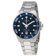 Load image into Gallery viewer, Tissot Seastar 1000 Lady Blue Dial Silver Steel Strap Watch For Women - T120.210.11.041.00