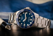 Load image into Gallery viewer, Tissot Seastar 1000 Lady Blue Dial Silver Steel Strap Watch For Women - T120.210.11.041.00