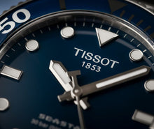 Load image into Gallery viewer, Tissot Seastar 1000 Lady Blue Dial Silver Steel Strap Watch For Women - T120.210.11.041.00