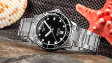 Load image into Gallery viewer, Tissot Seastar 1000 Black Dial Silver Steel Strap Watch For Men - T120.410.11.051.00