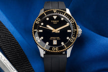 Load image into Gallery viewer, Tissot Seastar 1000 Black Dial Black Rubber Strap Watch For Men - T120.410.27.051.00