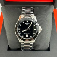 Load image into Gallery viewer, Tissot Seastar 1000 Black Dial Silver Steel Strap Watch For Men - T120.410.11.051.00