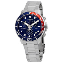 Load image into Gallery viewer, Tissot Seastar 1000 Chronograph Blue Dial Silver Steel Strap Watch For Men - T120.417.11.041.03