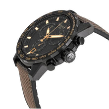 Load image into Gallery viewer, Tissot Supersport Chrono Black Dial Beige Nylon Strap Watch For Men - T125.617.37.051.01